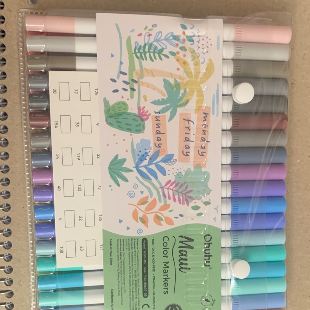 Ohuhu Dual Tip Color Markers Set